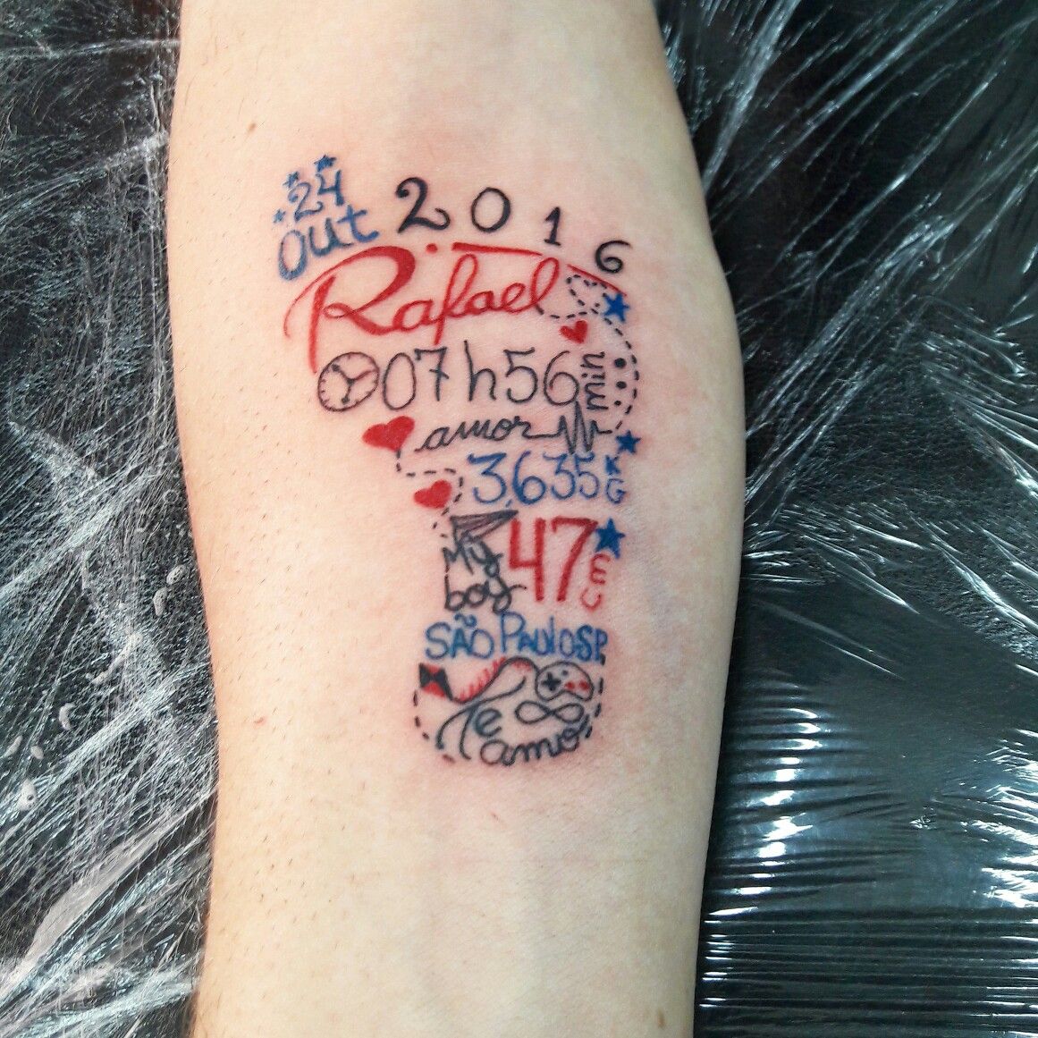 Tattoos of nombres rafael en el brazo 16